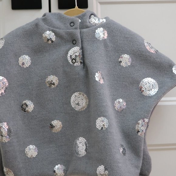 Lally Mally Girls Sequined Cape Poncho - 18 Months - Picture 2 of 5